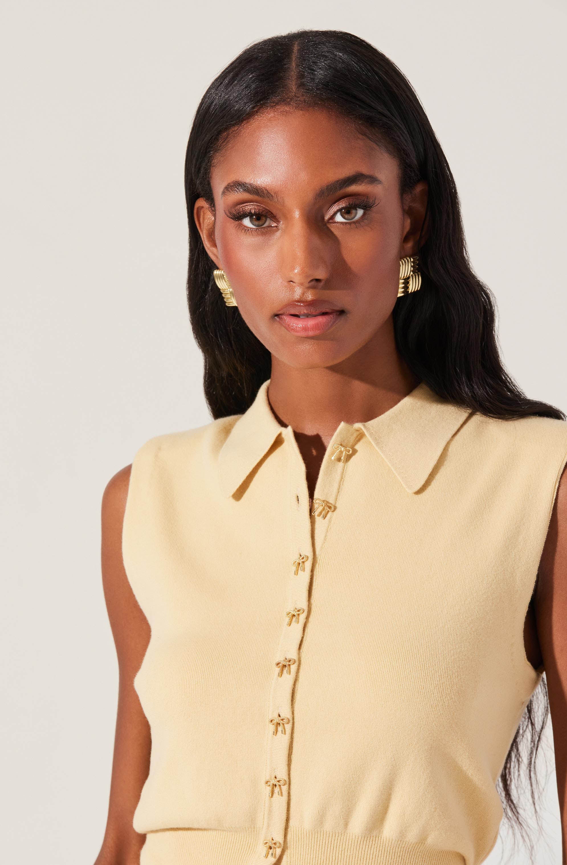 Kori Bow Embellished Sweater Top for Women | Elegant Knit Pullover with Bow Detail | Perfect for Office, Date Night & Holiday Outfits
