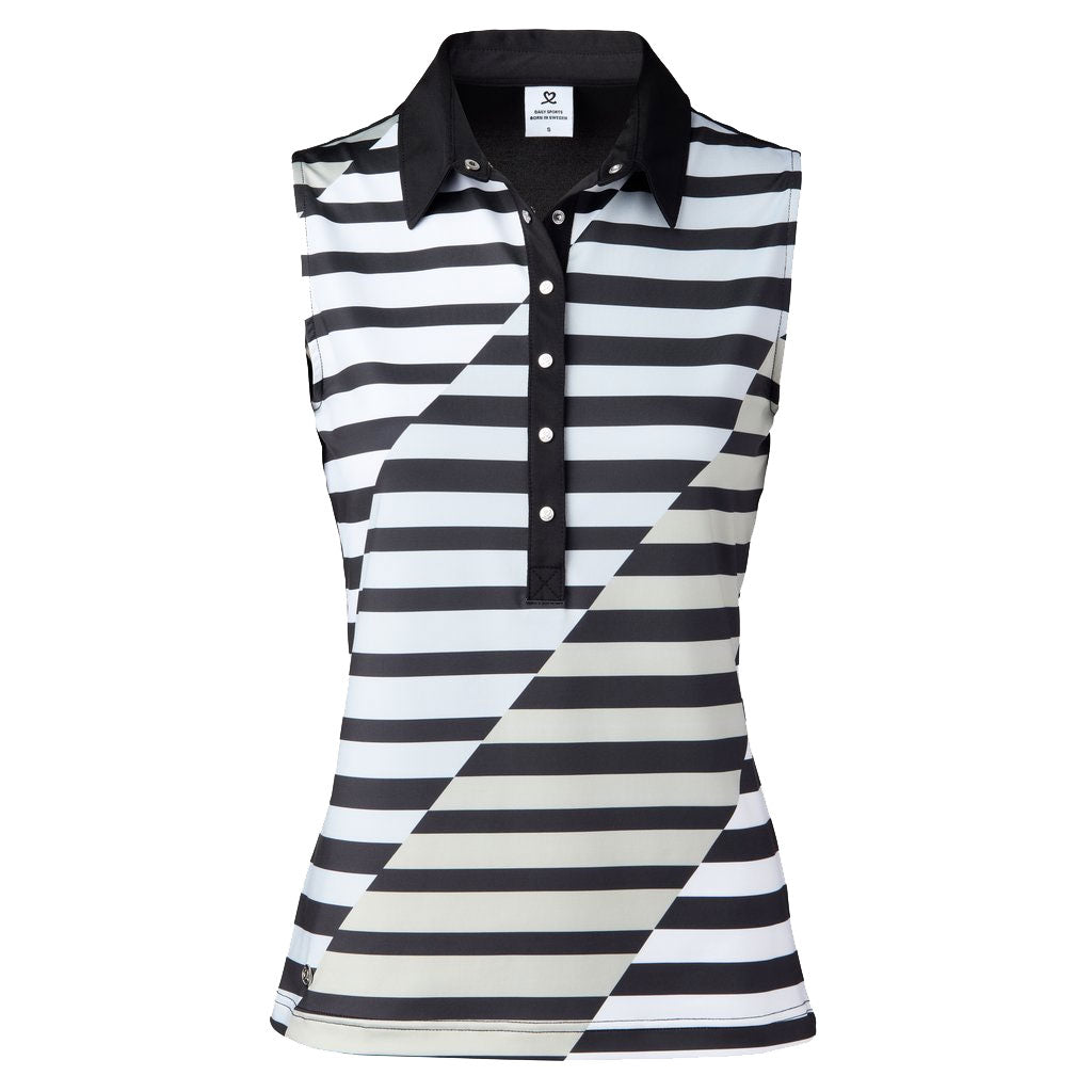 Women's Golf Polo Shirt - Judy Black Moisture-Wicking Daily Sports Top for Golf & Outdoor Activities | Breathable & Comfortable for Summer Play