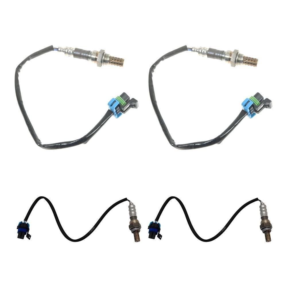 TRQ 02 Oxygen Sensor Upstream & Downstream Kit - Compatible with Chevy Silverado, GMC Sierra, Hummer H2 - Perfect for Engine Performance & Emissions Repair