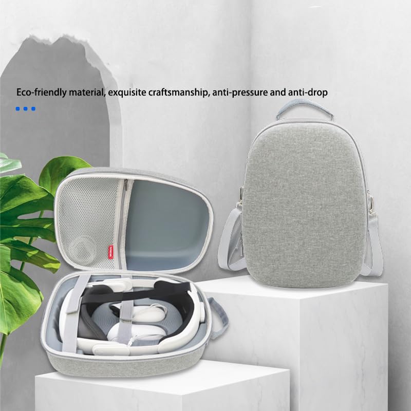 Meta Quest 3 VR Headset Case - Waterproof Protective Carrying Bag with Shoulder Strap for Meta Quest 3 VR Gaming Headset & Controllers Accessories - Perfect for Travel, Storage & Outdoor VR Gaming
