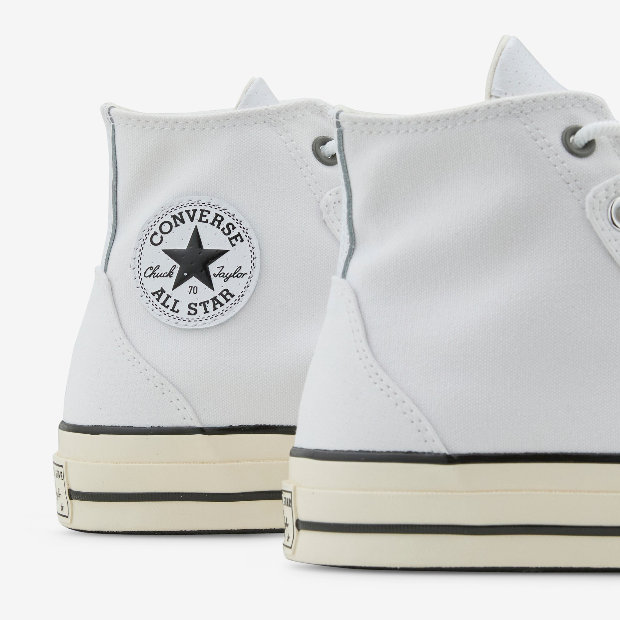 Chuck Taylor '70 High Top Sneakers in White & Black - Classic Origin Story Design for Men & Women - Perfect for Casual Wear, Street Style & Basketball Courts