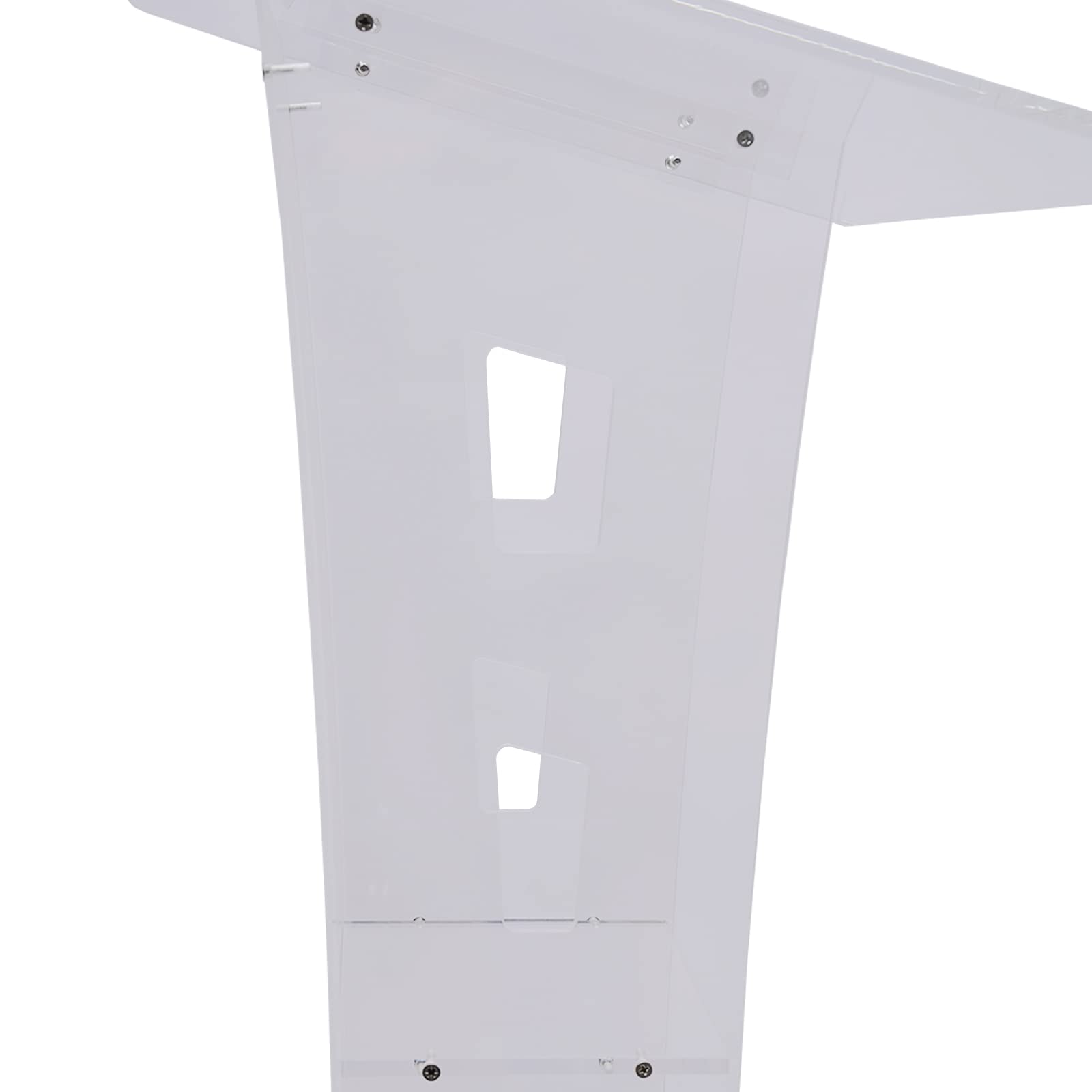 Acrylic Podium Stand with Wide Reading Surface - Clear Church Pulpit for Weddings, Ceremonies & Classrooms | Professional Lectern for Speeches, Presentations & Events