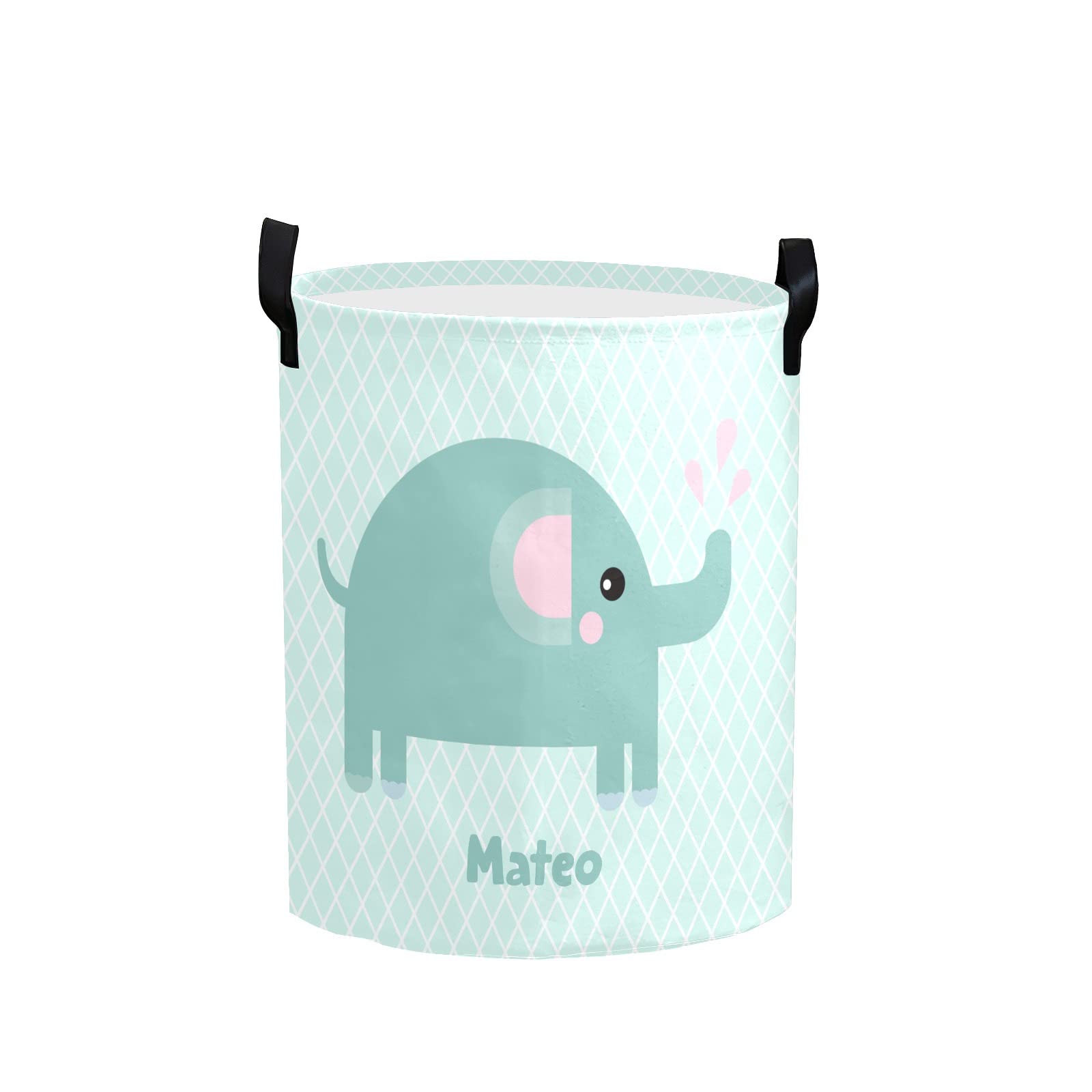 Collapsible Elephant Laundry Basket for Kids Room & Nursery Decor