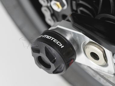 BMW F700GS F800GS F800R F900R Rear Axle Slider Kit - Motorcycle Crash Protection for Adventure & Street Riding