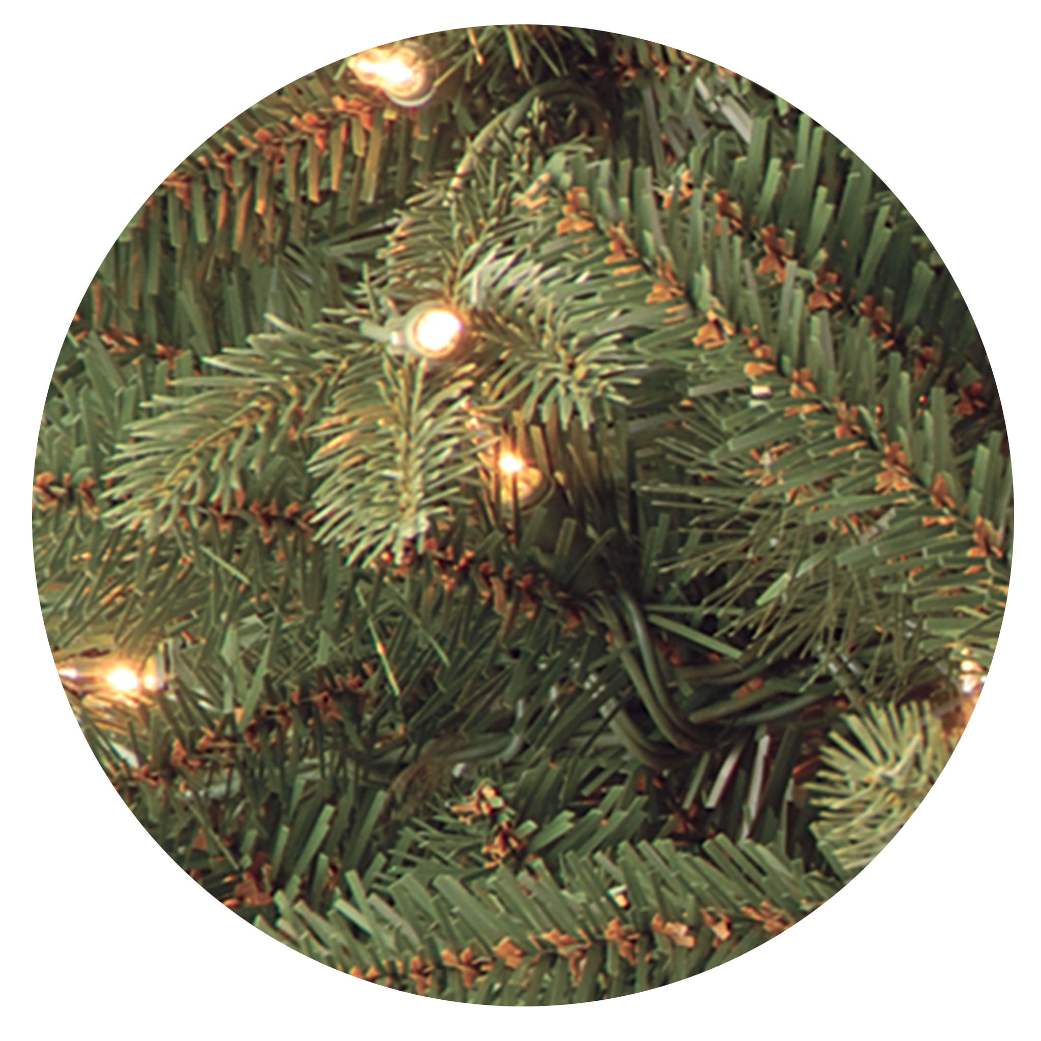 7.5 ft Pre-Lit Tiffany Fir Artificial Christmas Tree with 500 Clear LED Lights - Perfect for Home, Office, and Holiday Decorations