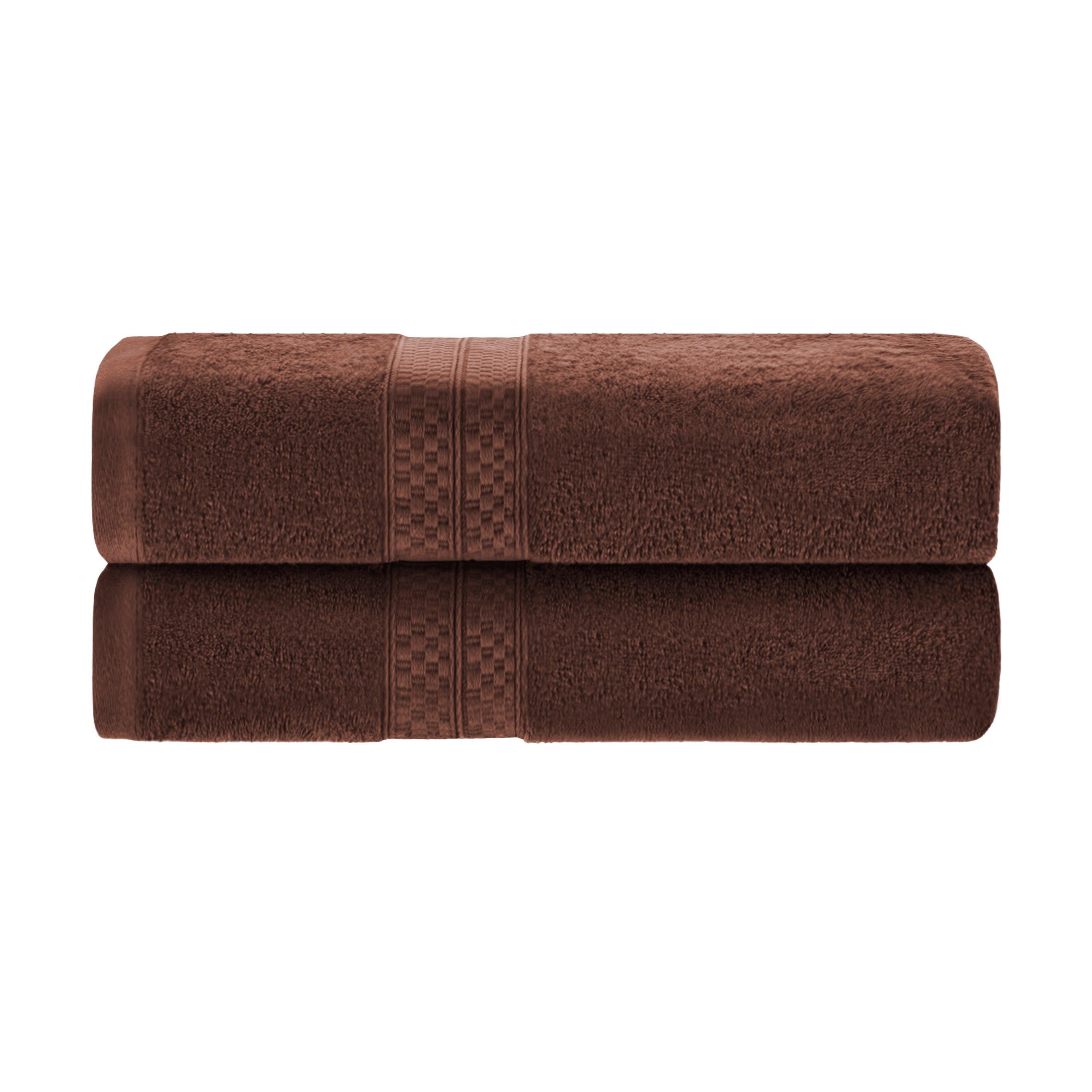 Premium Bamboo Rayon 2-Piece Plush Heavyweight Bath Towel Set - Ultra Soft & Absorbent for Spa, Bathroom & Luxury Home Use
