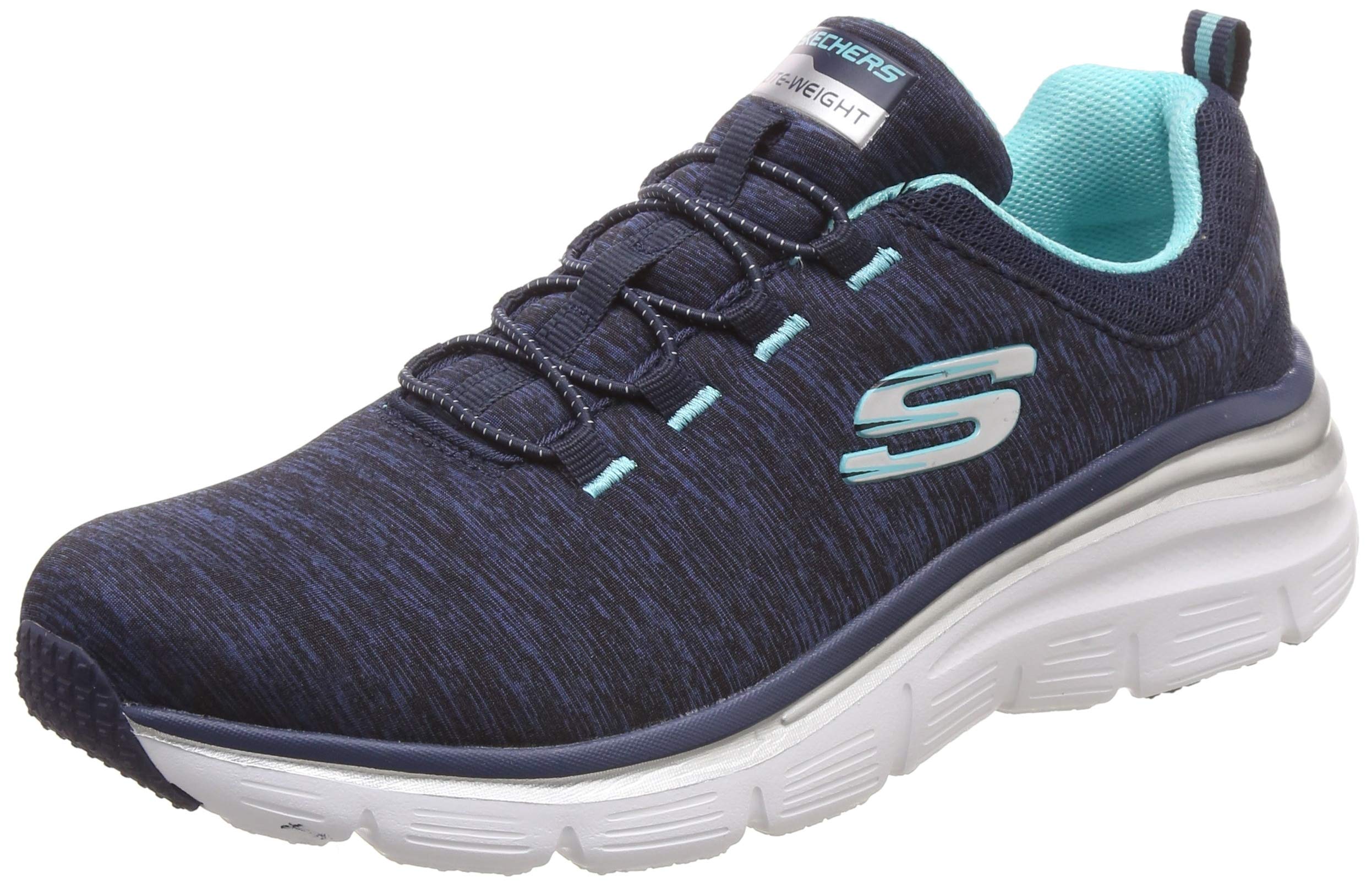 Skechers Women's Up a Level Sneakers - Lightweight Walking Shoes for Women with Memory Foam - Comfortable Casual Shoes for Work, Travel & Everyday Wear