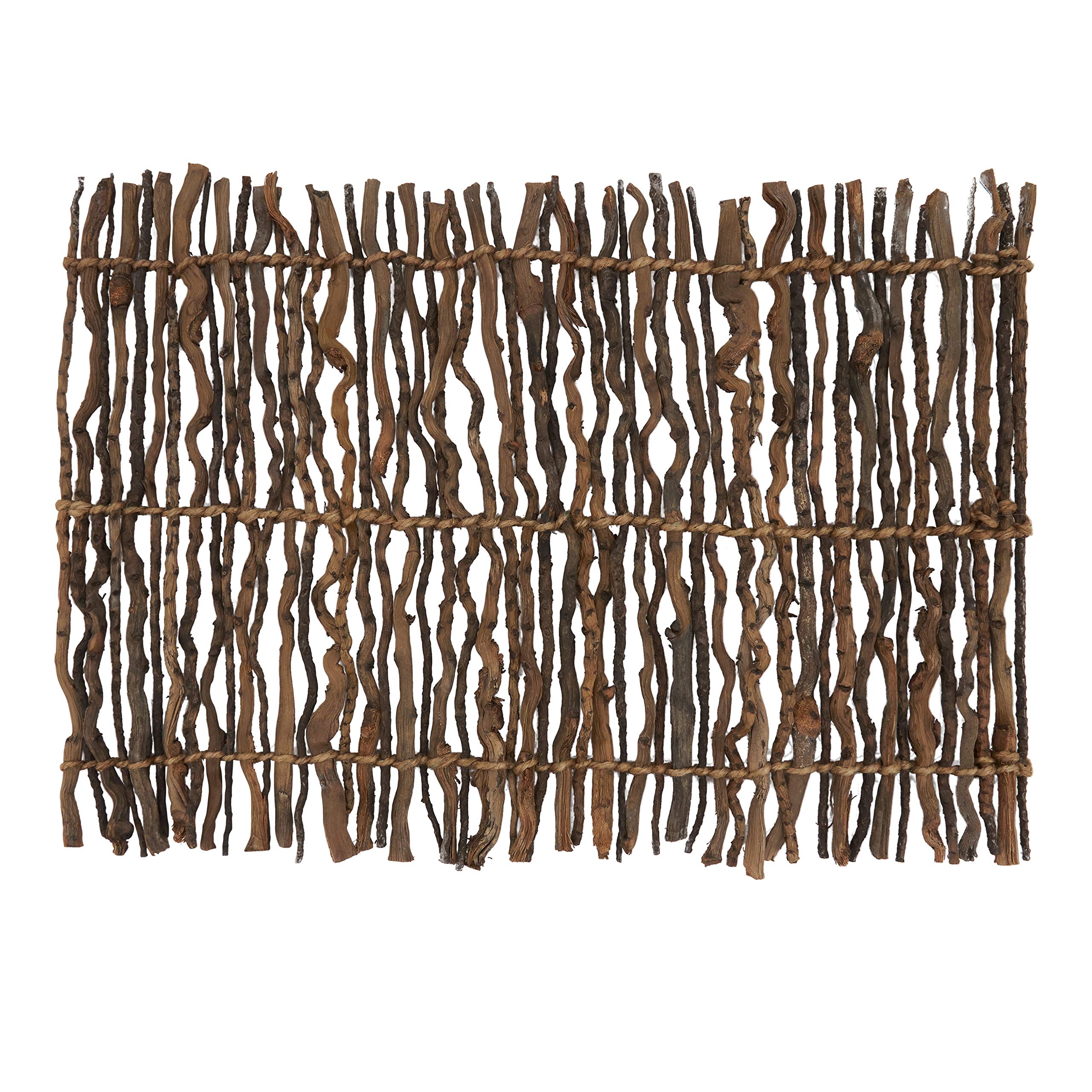 Eco-Friendly Twig Placemats Set of 4 - Natural Rattan Table Mats for Dining, Kitchen, and Outdoor Picnics - Perfect for Farmhouse, Boho, and Rustic Home Decor