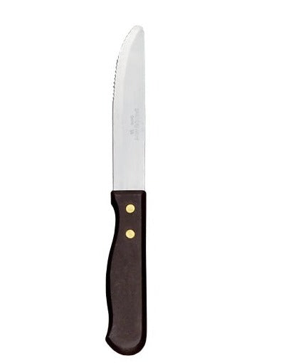 Premium 10-Piece Stainless Steel Steak Knife Set with Black Handle - World Tableware Beef Baron Series - Perfect for Fine Dining, BBQ Parties & Steakhouse-Style Meals at Home