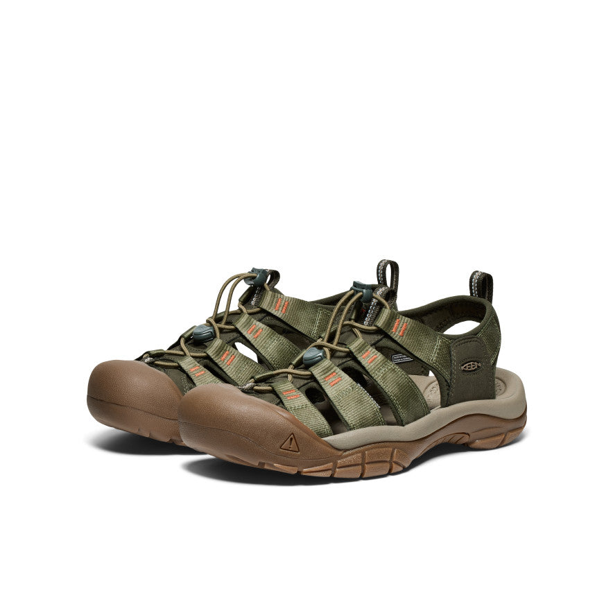 Men's Newport H2 Sandal - Waterproof & Comfortable Hiking Shoes for Outdoor Adventures | Winter Moss/Chevron | Perfect for Trail Running, Camping and Beach Walking