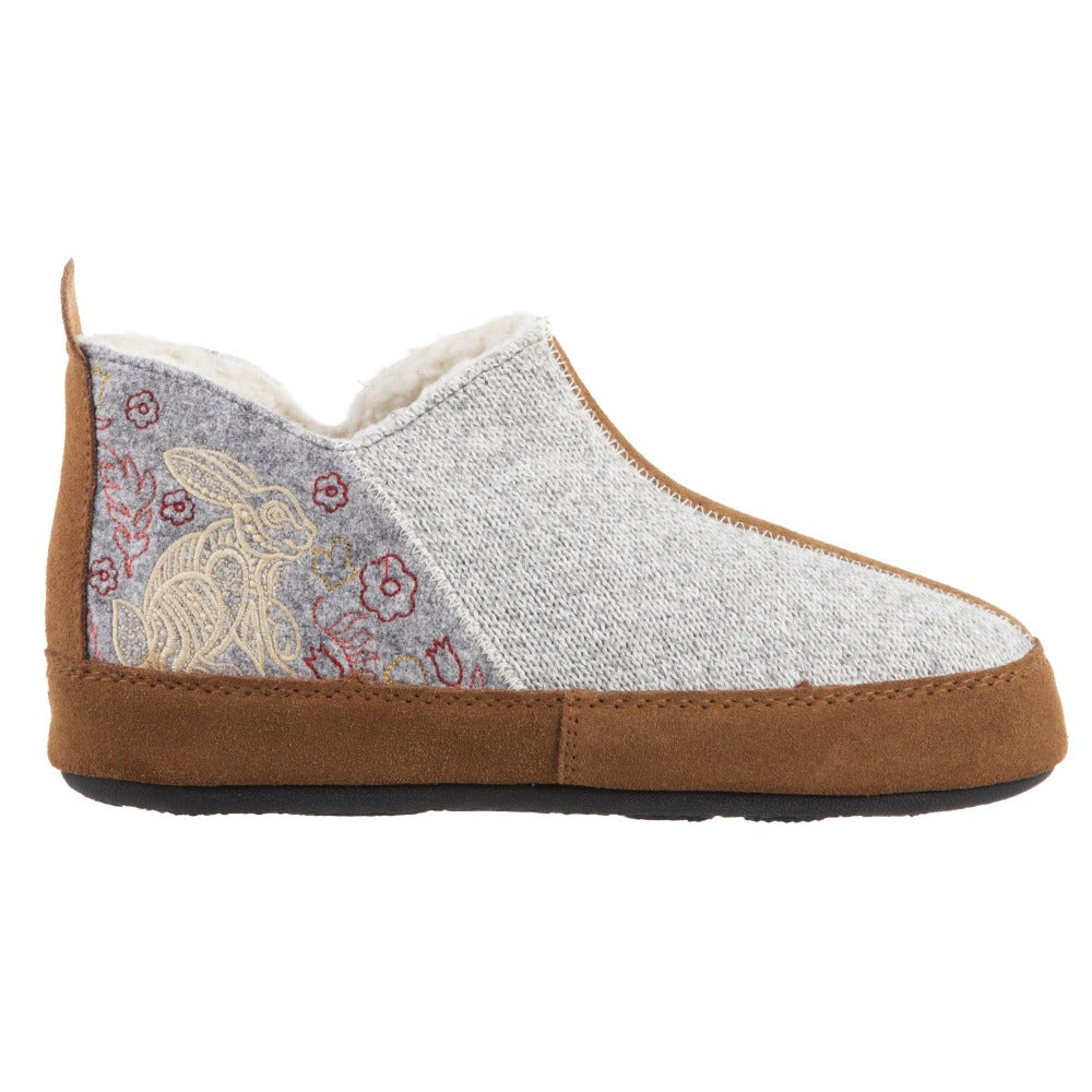 Women's Comfortable Forest Bootie Ankle Height Slippers with Cloud Cushion® - Cozy Indoor/Outdoor House Shoes for Winter, Lounge & Casual Wear
