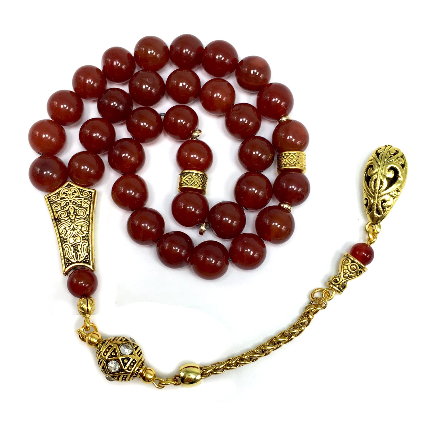 Premium Prayer Beads - Handmade Tasbih, Misbaha, Rosary for Meditation, Stress Relief & Spiritual Practice | Perfect for Muslim, Christian, Buddhist Prayer & Worry Bead Therapy