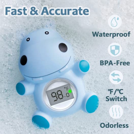 Baby Bath Thermometer for Infants - Safe & Accurate Water Temperature Gauge for Newborn & Toddler Bath Time