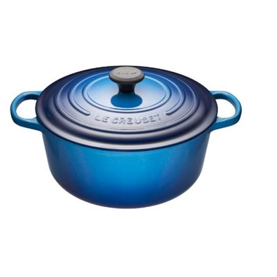 Le Creuset 6.7 Quart Round French Oven - Enameled Cast Iron Dutch Oven, Blueberry Color | Perfect for Braising, Stewing, Baking & Slow Cooking at Home