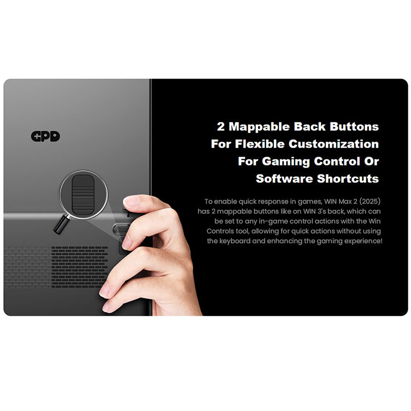 GPD WIN Max 2 2025 Handheld Gaming PC - AMD Ryzen AI 9 HX 370 Processor, 10.1