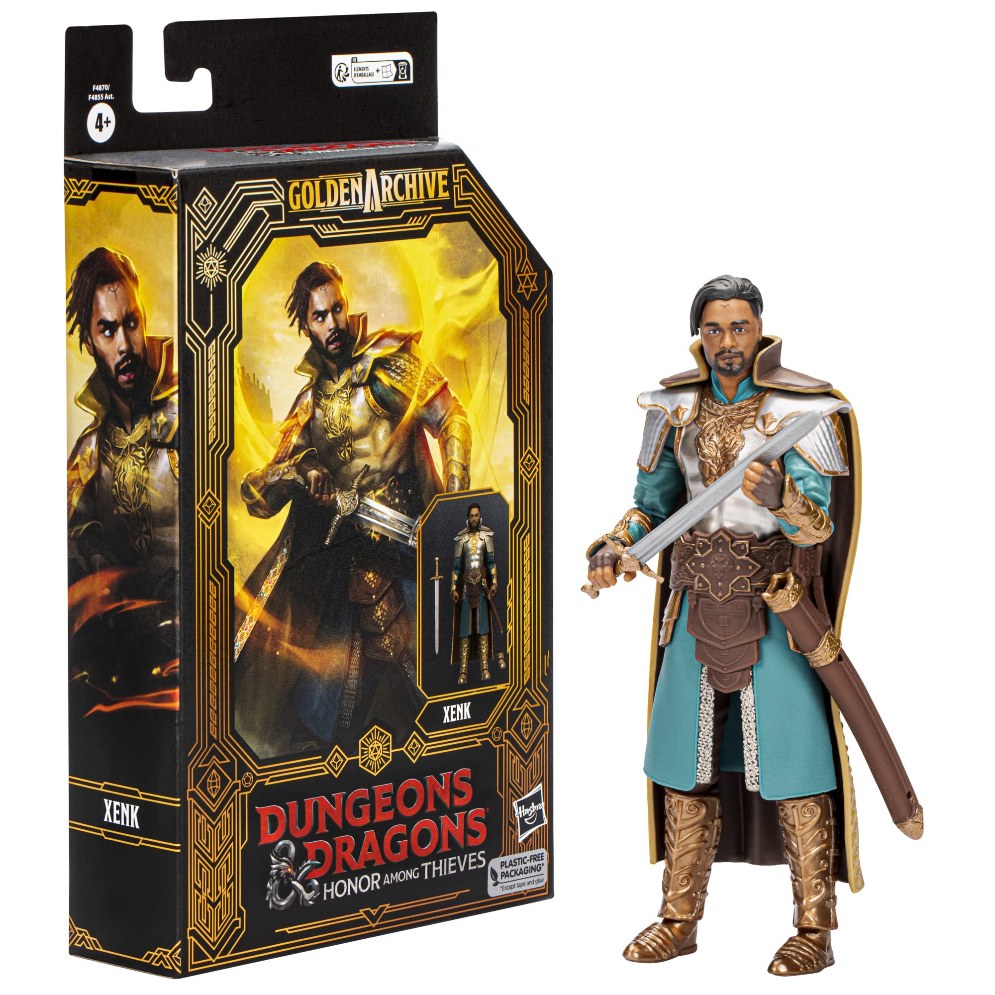 Dungeons & Dragons Golden Archive Xenk Action Figure - Collectible D&D Character Toy for Role-Playing Games, Display & Gift - Perfect for Tabletop RPG Enthusiasts & Fantasy Decor