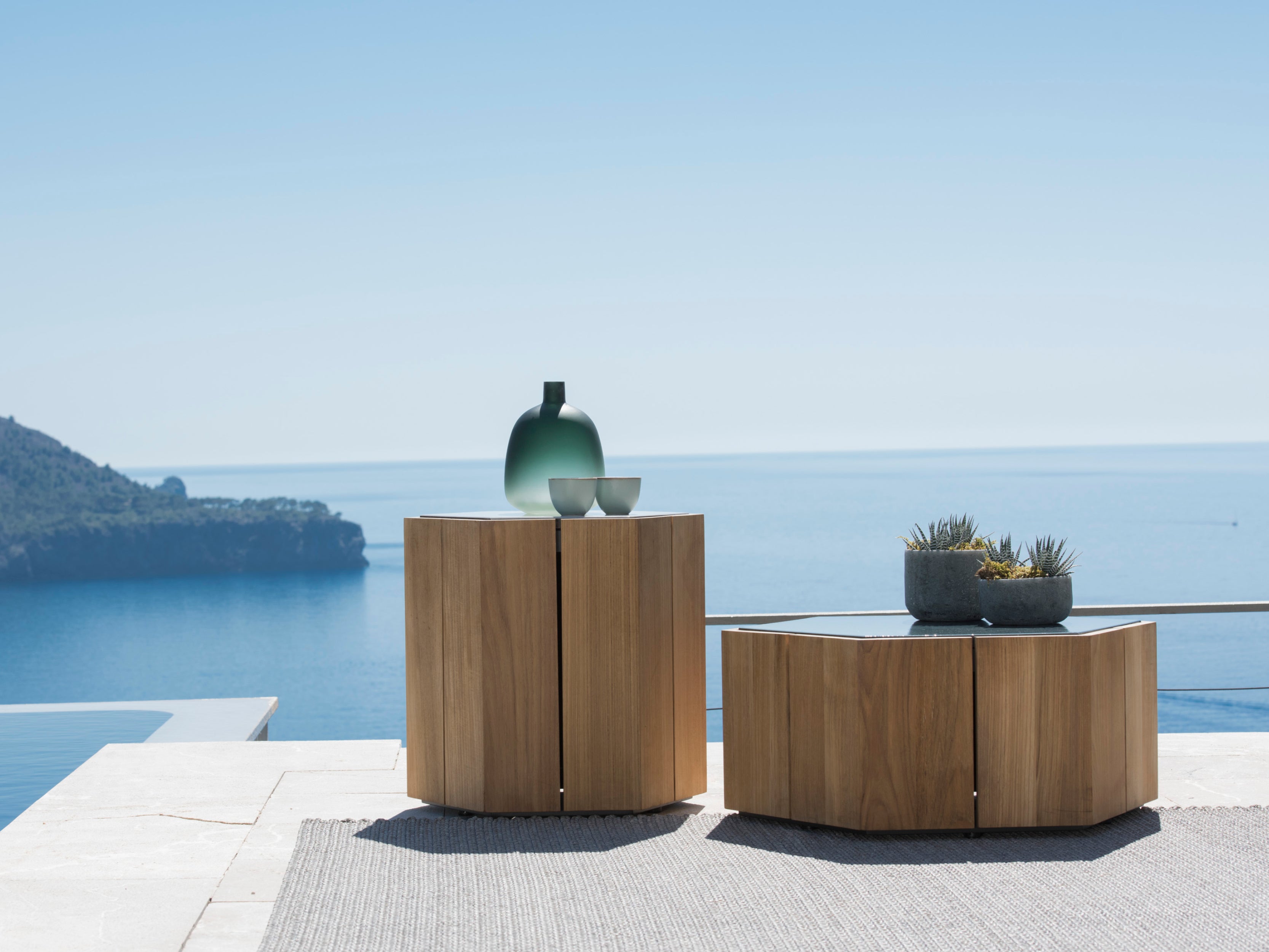 Hexagon Coffee Table - Modern Geometric Side Table for Living Room, Bedroom, or Office - Perfect for Small Spaces, Home Decor, and Interior Design