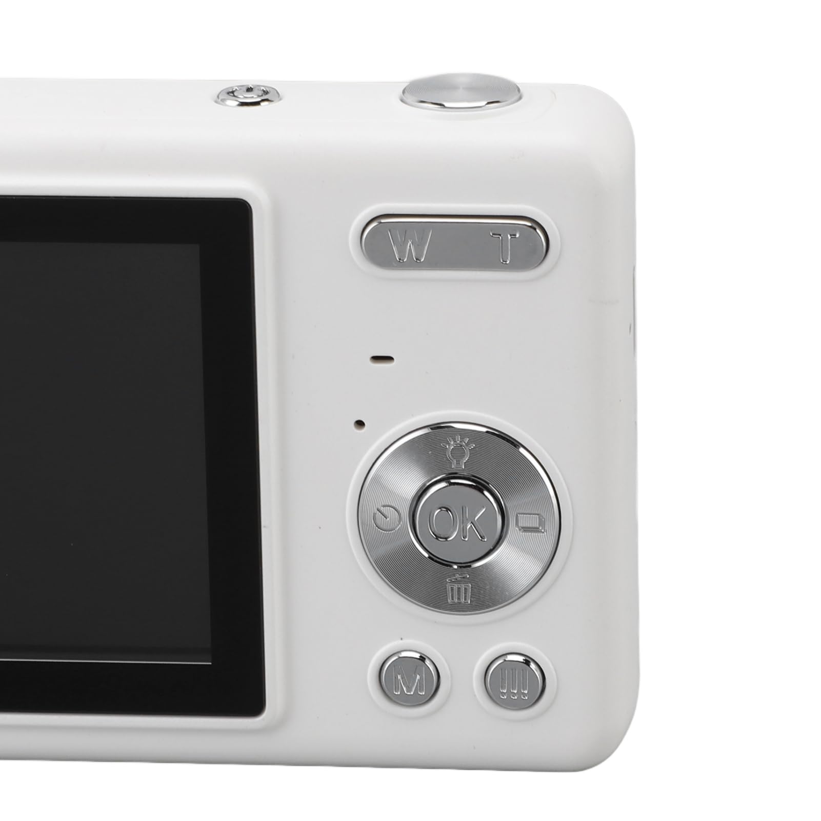 1080P Autofocus Digital Camera with 16X Zoom - 12MP Compact Point and Shoot Camera with 2.4 Inch TFT Screen - Perfect Gift for Kids, Boys & Girls (White) - Great for Travel, Birthday Parties & School Projects