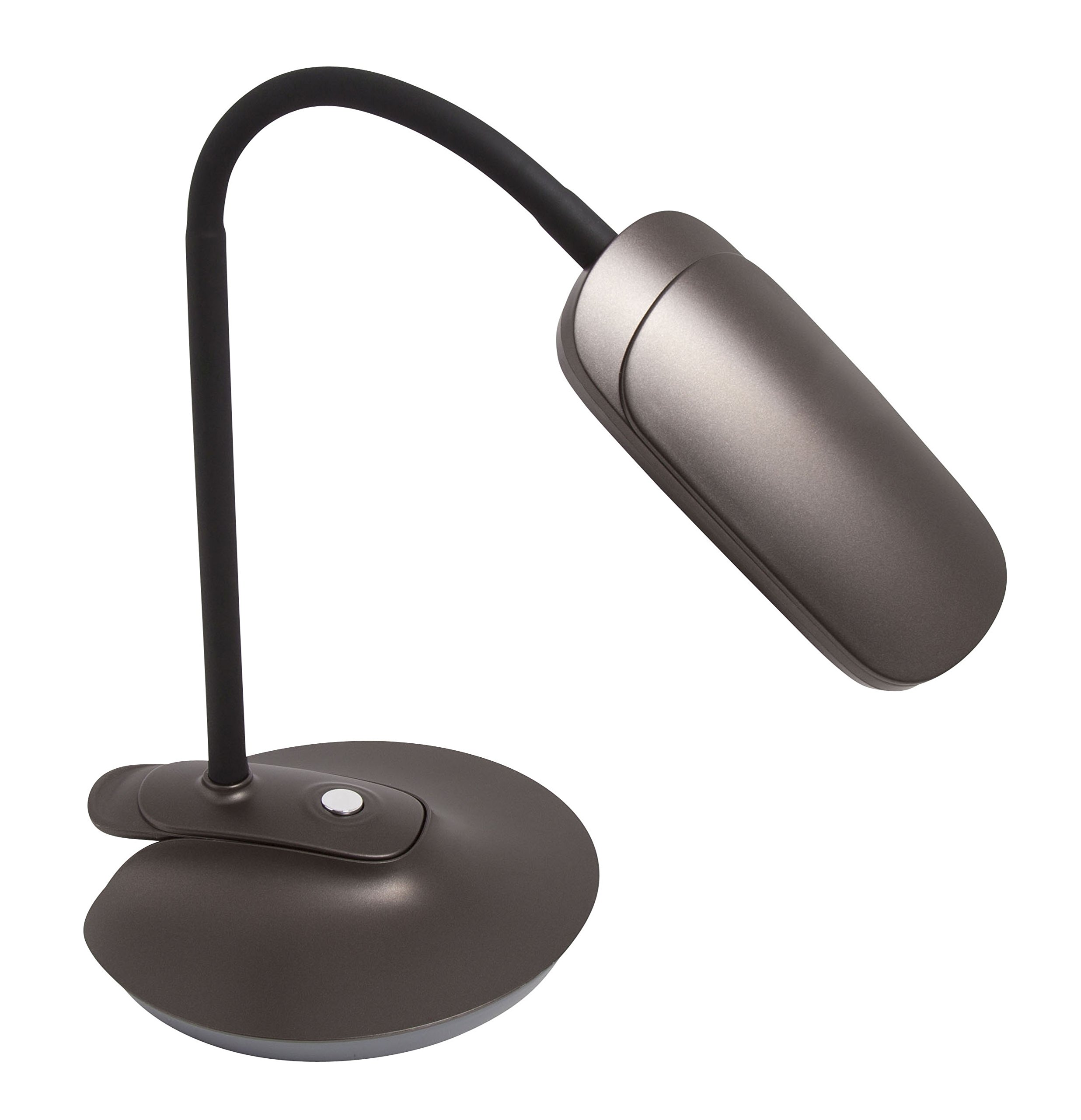2-in-1 Clip-On Slim Head Flex LED Desk Lamp - Adjustable Illuminator 41897 for Home Office, Study & Reading - Energy Saving Task Light with Flexible Gooseneck