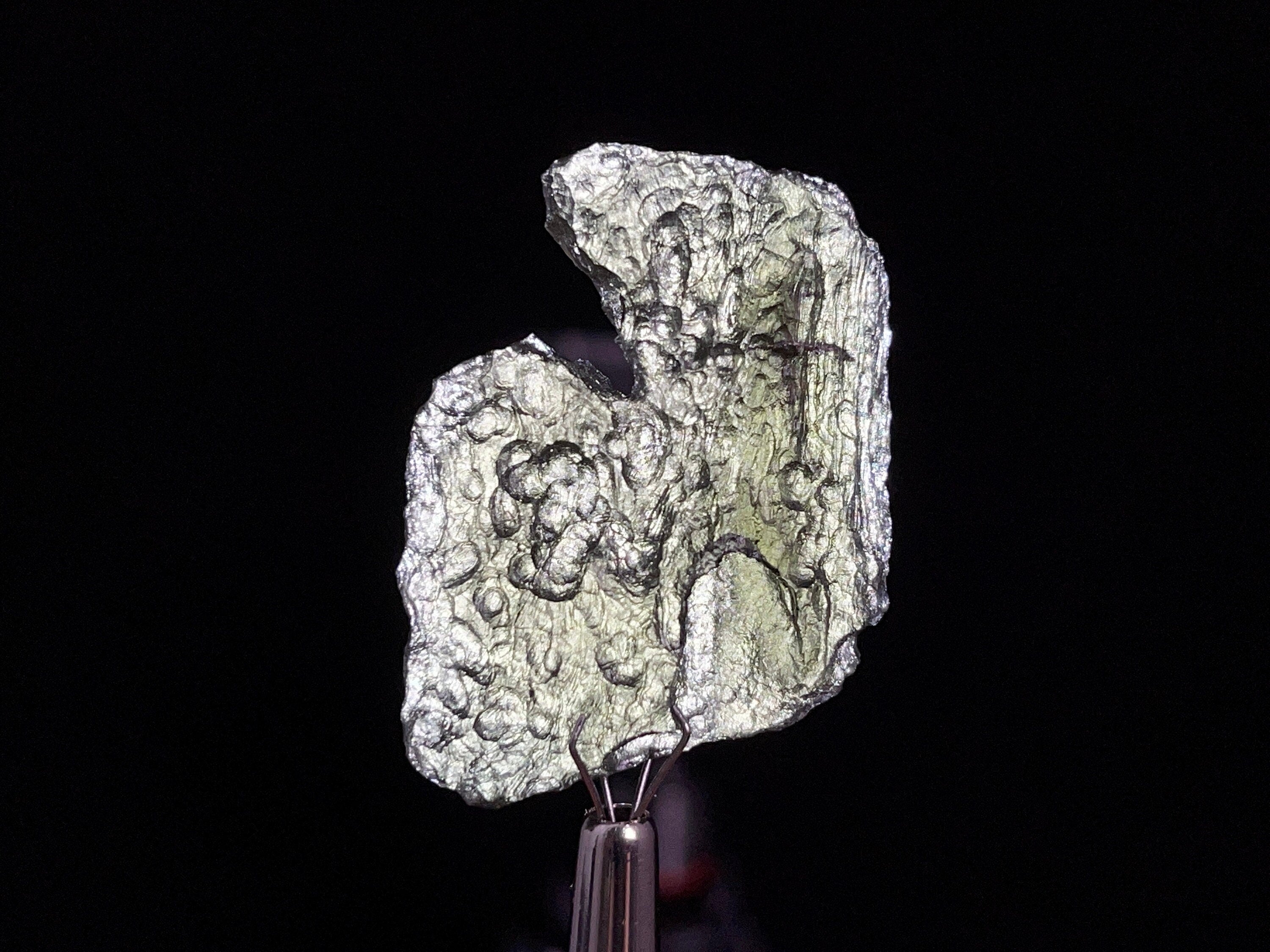 9.1g Raw Moldavite Crystal - Genuine Natural Moldavite Stone for Jewelry Making, Meditation & Energy Healing (48078)
