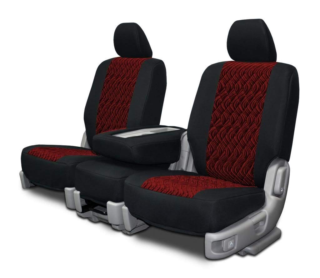 Custom Fit Infiniti G37 Front Low Back Seat Covers - Burgundy NeoDiamond Leather Car Seat Protectors for Comfort & Style | Perfect for Daily Commute, Road Trips & Car Interior Protection