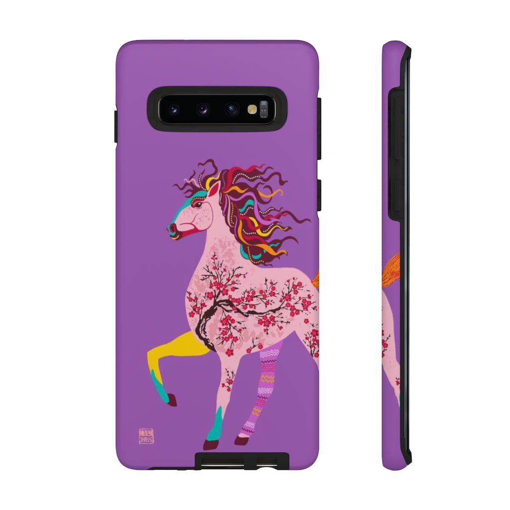 Chinese Zodiac Horse Phone Case - Durable & Stylish Cover for iPhone & Samsung - Perfect for Lunar New Year & Zodiac Enthusiasts
