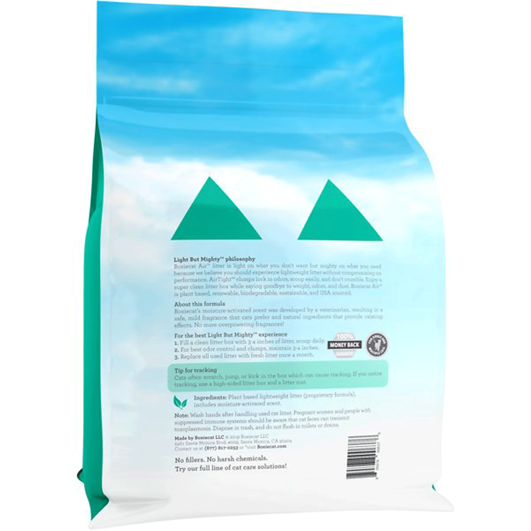 Boxiecat Air Lightweight Scented Cat Litter - Odor Control Clumping Litter for Cats - Fresh Scent & Low Dust - Perfect for Multi-Cat Homes & Small Spaces
