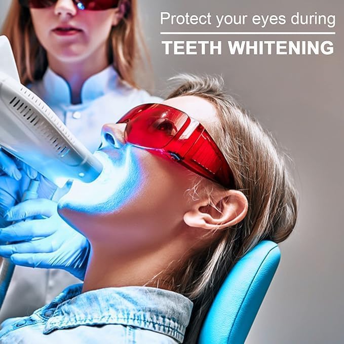 3 PCS Dental Lab Safety Glasses - Anti-Fog Protective Goggles for Teeth Whitening & Curing Light - UV Shield for Dentists, Hygienists & Dental Students - Ideal for Dental Procedures & Lab Work