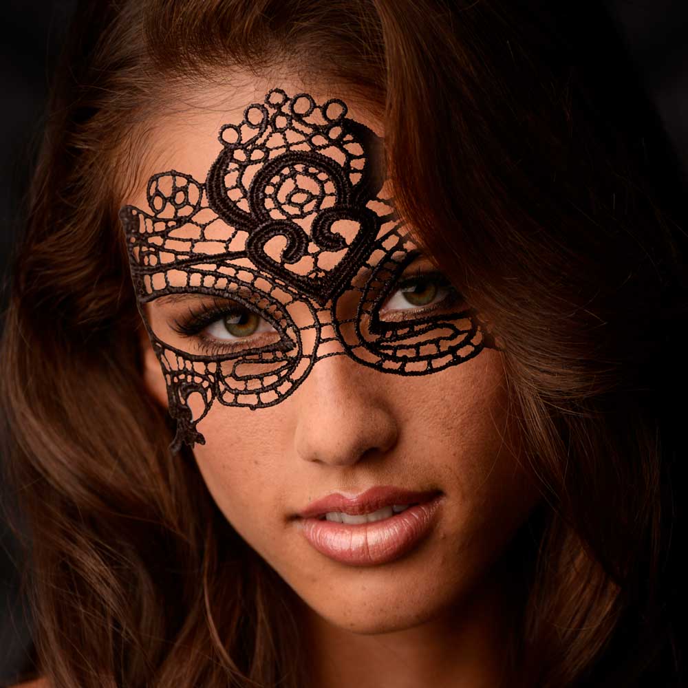 Greygasms Enchanted Black Lace Masquerade Mask - Elegant Venetian Style Halloween Costume Accessory for Parties, Balls & Cosplay