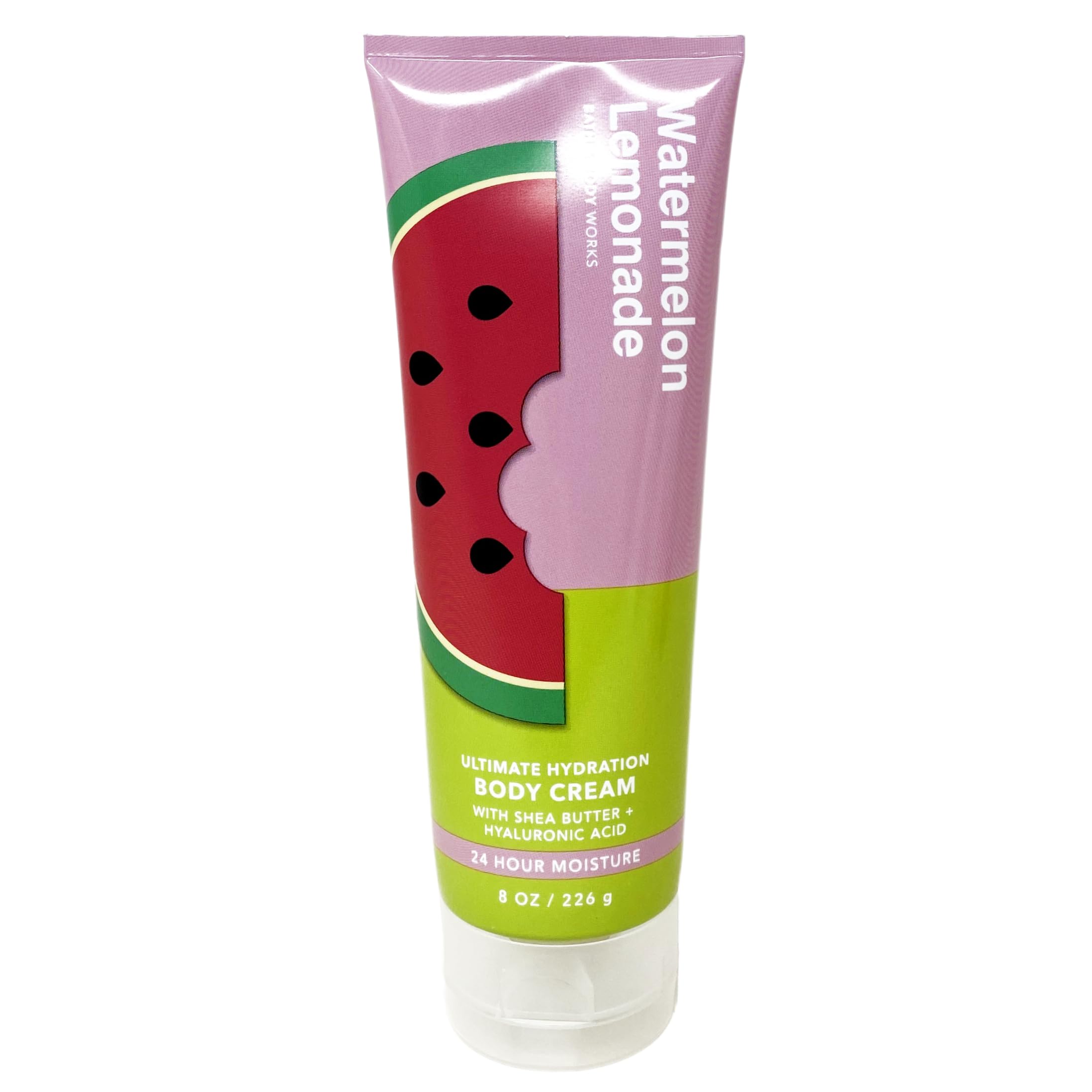 Bath & Body Works Watermelon Lemonade 2-Piece Gift Set - Aloe Vera Bar Soap & Moisturizing Body Cream - Full Size Body Care Essentials for Summer Refreshment | Perfect for Spa Days, Gifts & Daily Hydration