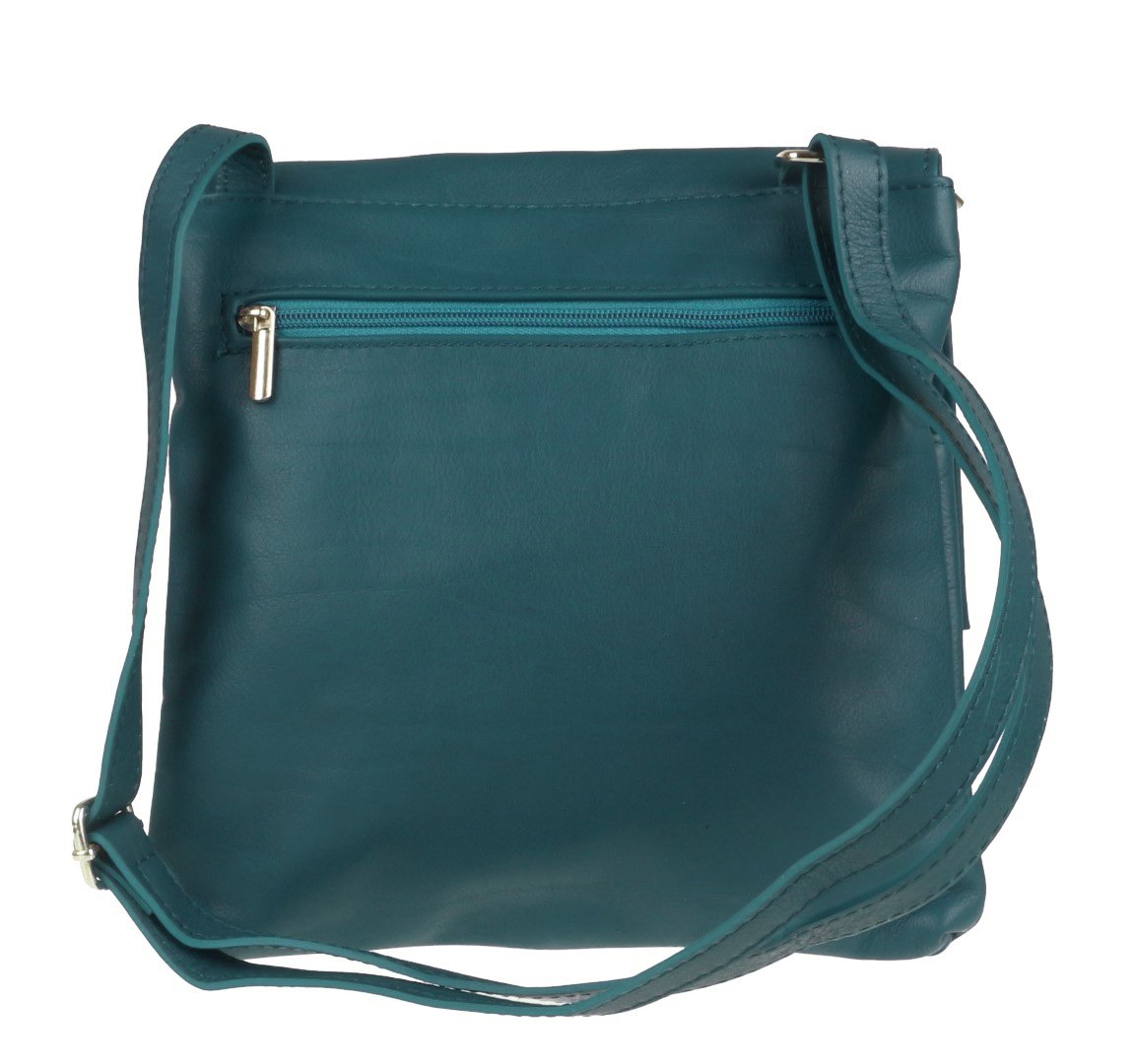 Stylish Italian Genuine Leather Crossbody Bag for Women with Double Pockets - Perfect for Work, Travel & Everyday Use