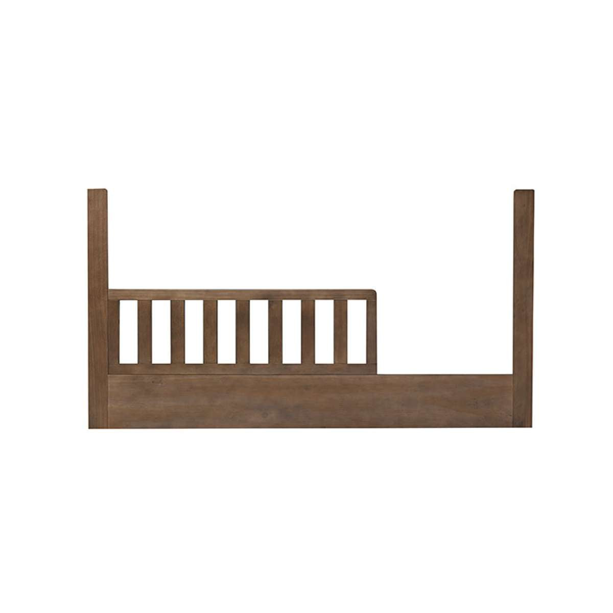Blake Cot Toddler Bed Half Frame - Almond Finish Wooden Crib for Kids & Baby Nursery - Perfect for Daycare, Home, and Travel Use