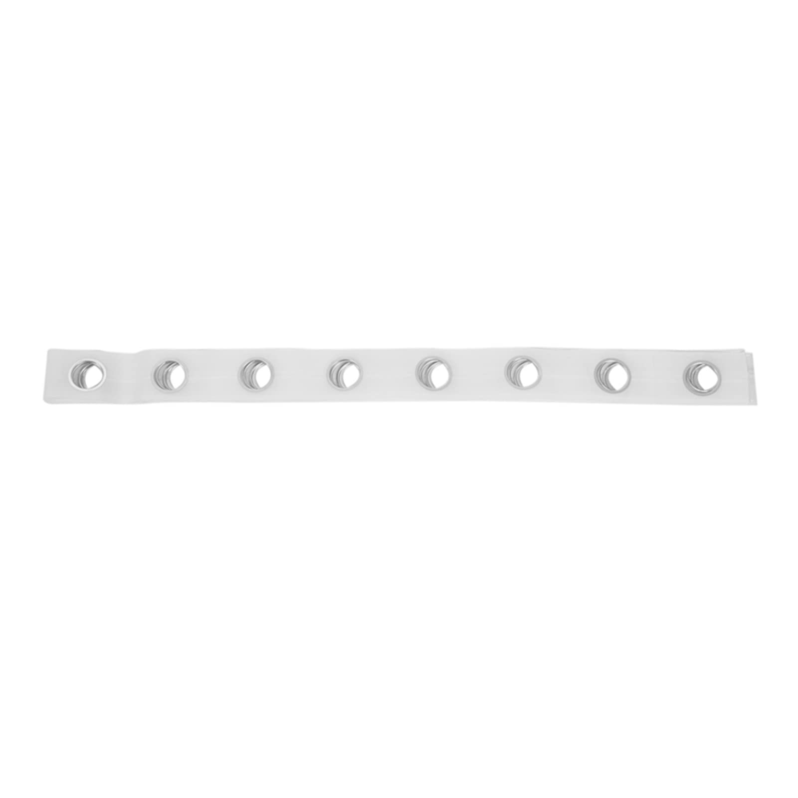 VSOLS 5M Eyelet Curtain Tape with 40 Rings - Silver White Drapery Sewing Accessories for Curtains & Blinds - Perfect for Home Decor, Bedroom Windows and Living Room Drapes