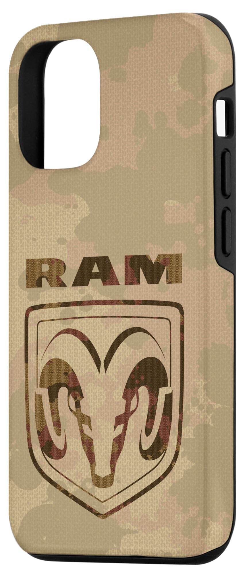 iPhone 12/12 Pro Ram Trucks Brown Camo Logo Case - Durable Protective Cover for Outdoor Adventures & Daily Use