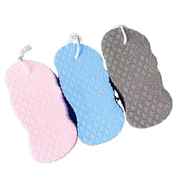 LilCARE Super Soft Exfoliating Bath Sponge - Gentle Painless Body Scrubber for Adults, Kids & Pregnant Women - Dead Skin Remover & Cleansing Sponge (2-Pack, Random Color) - Perfect for Shower, Bath & Sensitive Skin Care