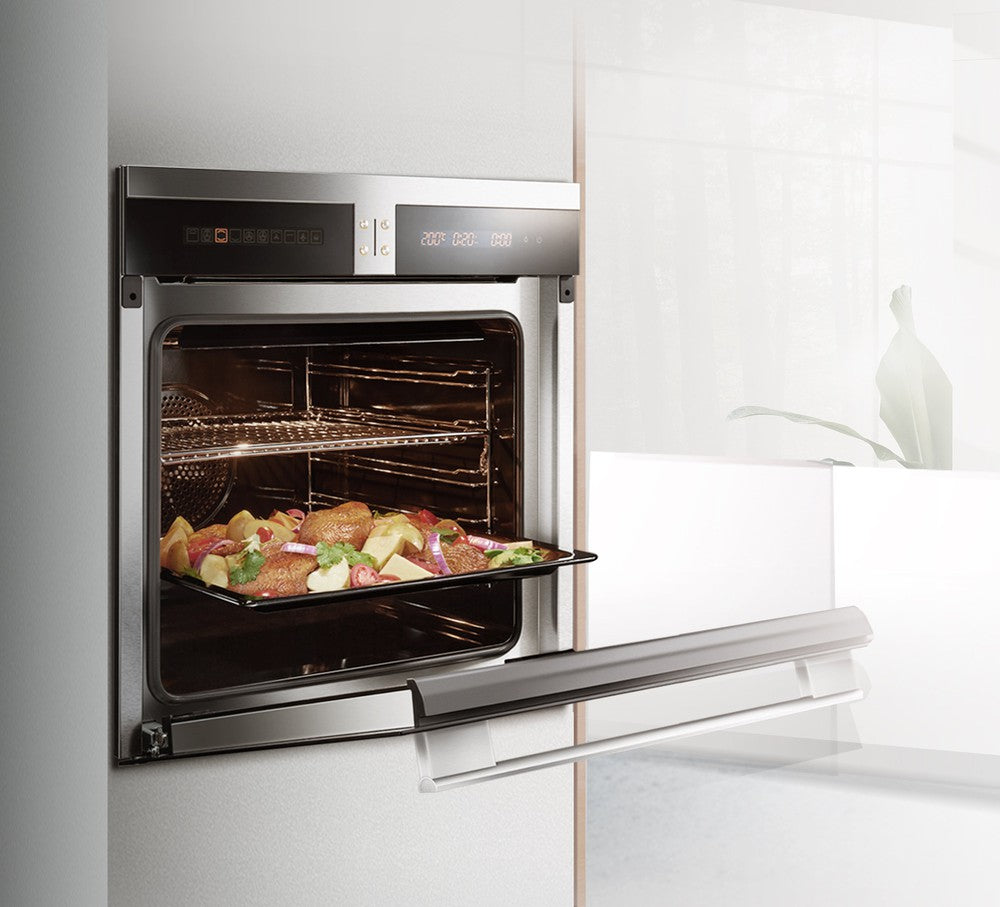Fotile KSS7002A 24-Inch Built-In Convection Wall Oven - Stainless Steel Electric Oven with Even Baking Technology | Perfect for Home Kitchens, Baking Enthusiasts & Modern Cooking Needs