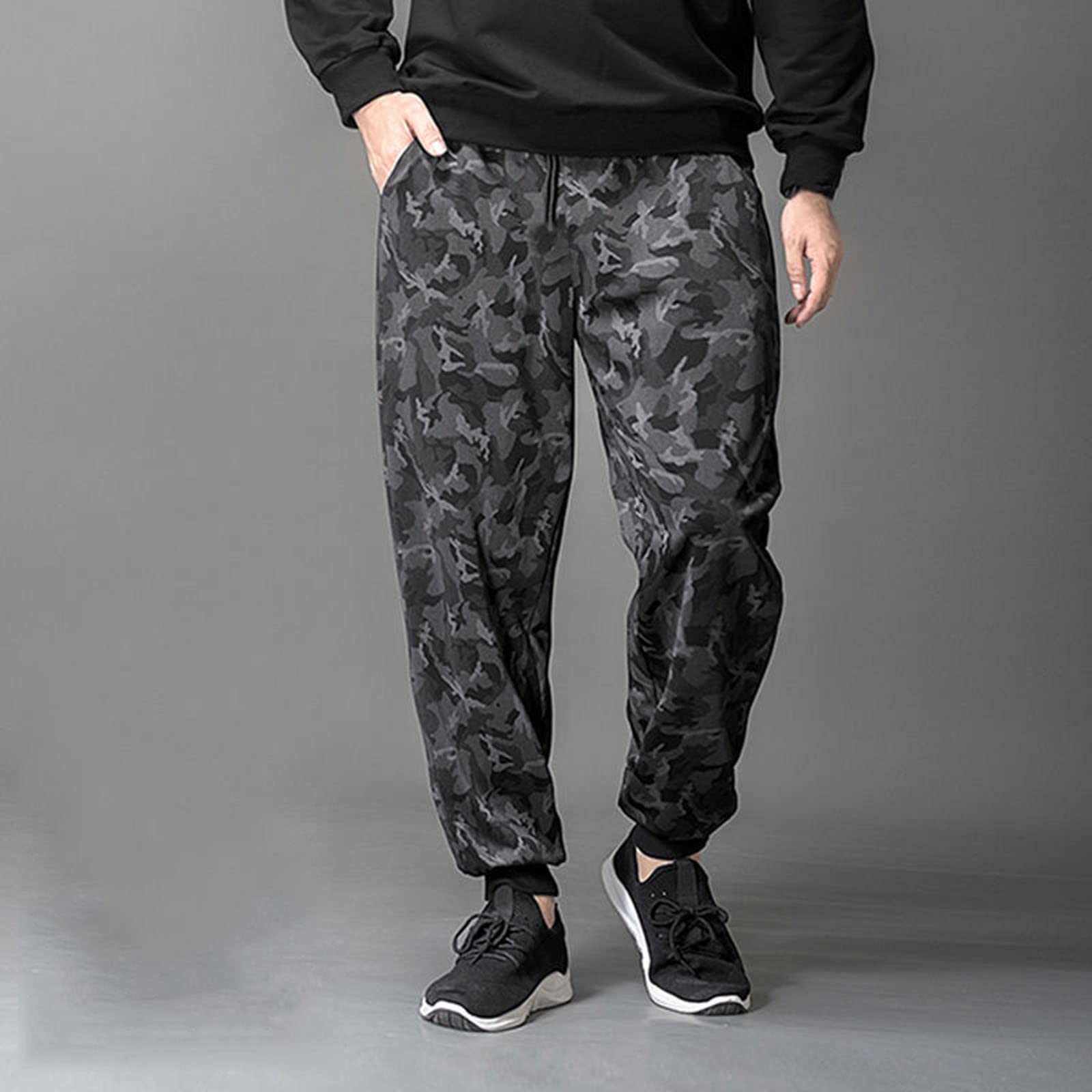 Lykmera Men's Winter Sports Velvet Pants - Thick Loose Fit Fleece-Lined Joggers for Running, Hiking & Casual Wear - Warm Thermal Trousers for Outdoor Activities & Gym Workouts