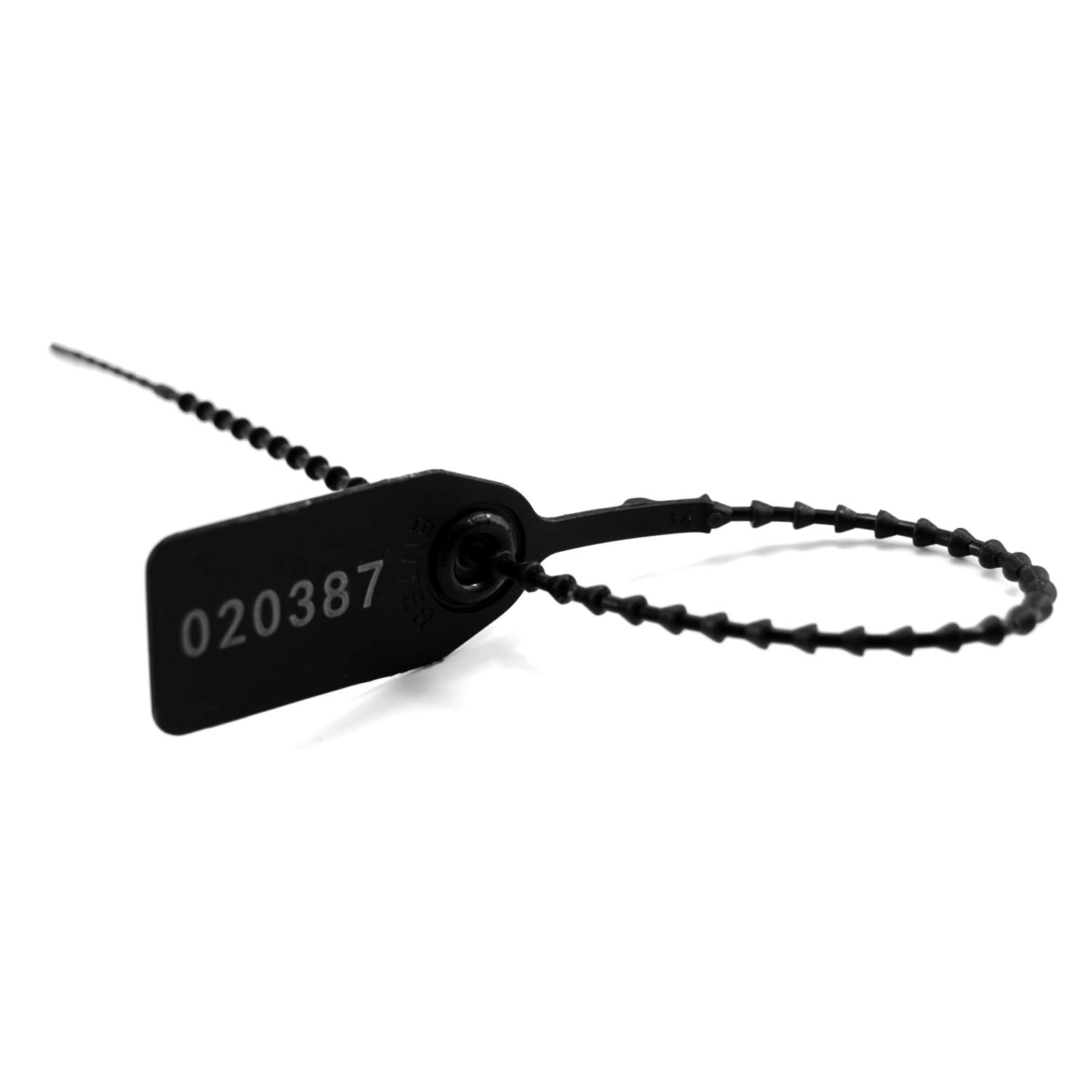 1000 PCS Black Numbered Security Zip Ties - Heavy Duty Tamper Proof Self-Locking Seals for Fire Extinguishers, Equipment, and Safety Locks | Ideal for Industrial Use, Warehouse Security, and Emergency Equipment Maintenance