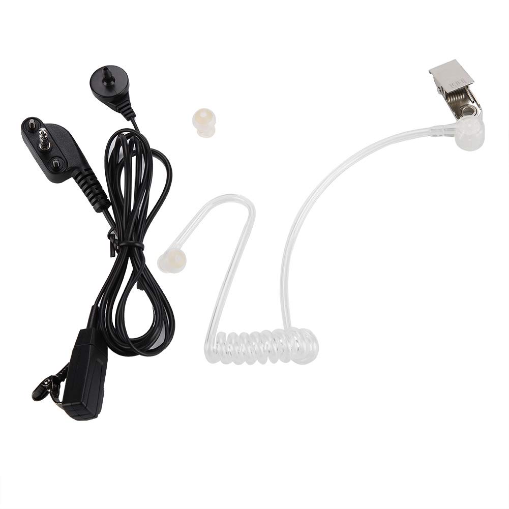 Noise Cancelling Earplugs - Soft Plastic Earplugs with Acoustic Tube for Walkie Talkie Headsets, Transparent Air Duct Communication Earpiece - Perfect for Construction Sites, Security Guards & Outdoor Activities