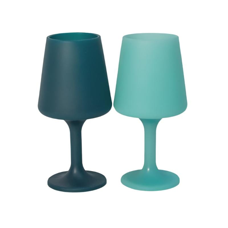 Swepp Mist & Ink Silicone Wine Glass - Unbreakable, BPA-Free, Dishwasher Safe - Perfect for Outdoor Picnics, Beach Parties, and Poolside Relaxation