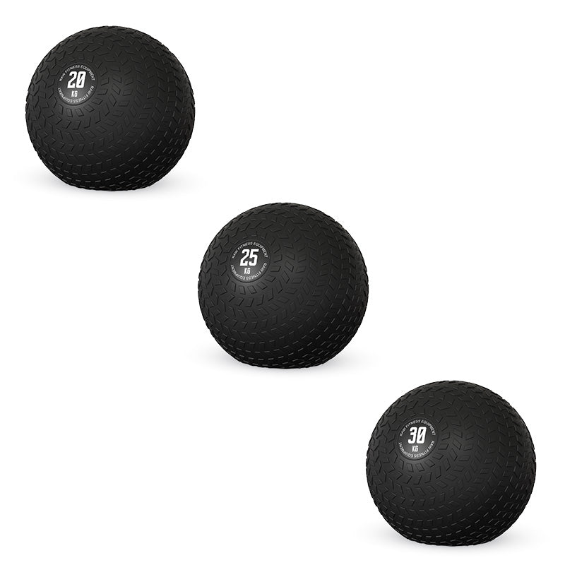 20lb, 25lb, 30lb Slam Ball - Heavy Duty Rubber Medicine Ball for CrossFit, Strength Training & Home Gym Workouts - Perfect for Functional Fitness, HIIT & Weighted Exercises