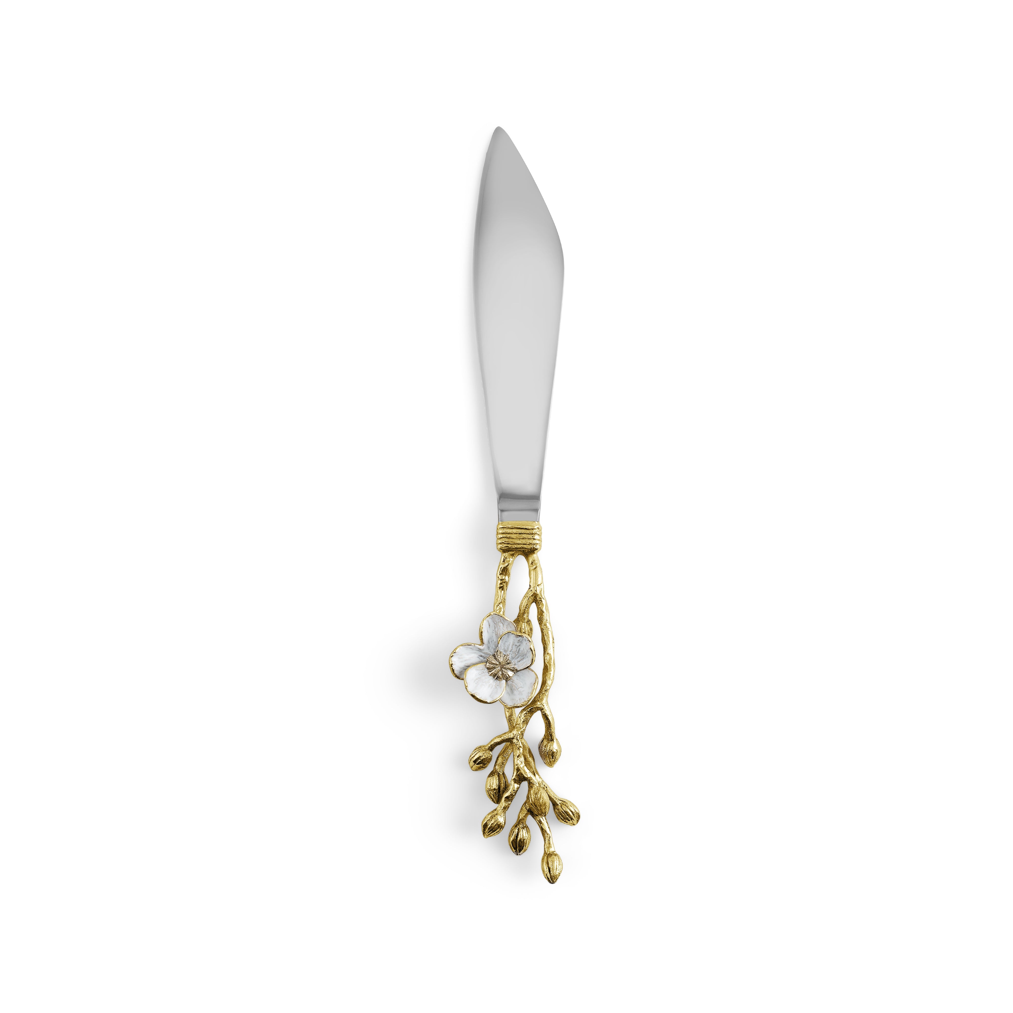 Elegant Orchid Wedding Cake Knife Set - Stainless Steel Cake Cutting Server for Bridal Showers, Weddings & Anniversary Celebrations - Perfect for Cake Cutting Ceremonies & Special Occasions