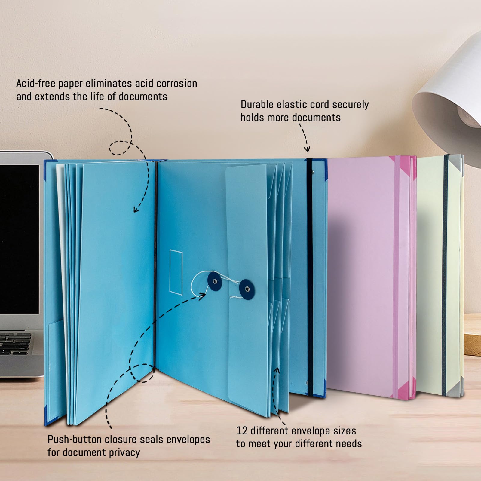 Premium Document Organizer Binder with Labels & Pockets - Family Emergency Binder Kit for Important Papers, Legal Documents & Life Records (Pink) - Perfect for Home Organization, Financial Planning & Emergency Preparedness