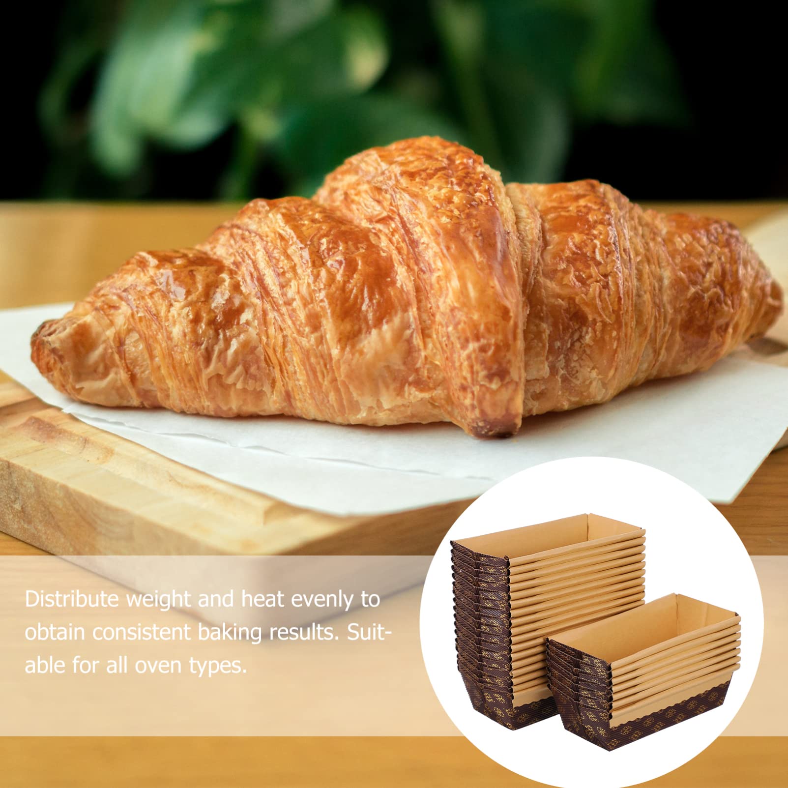 Alipis 25-Pack Disposable Corrugated Paper Bread Loaf Pans - Eco-Friendly Recyclable Baking Pans for Quick Bread, Pumpkin Bread & Pastries - Perfect for Home Baking, Bakery Shops & Holiday Treats