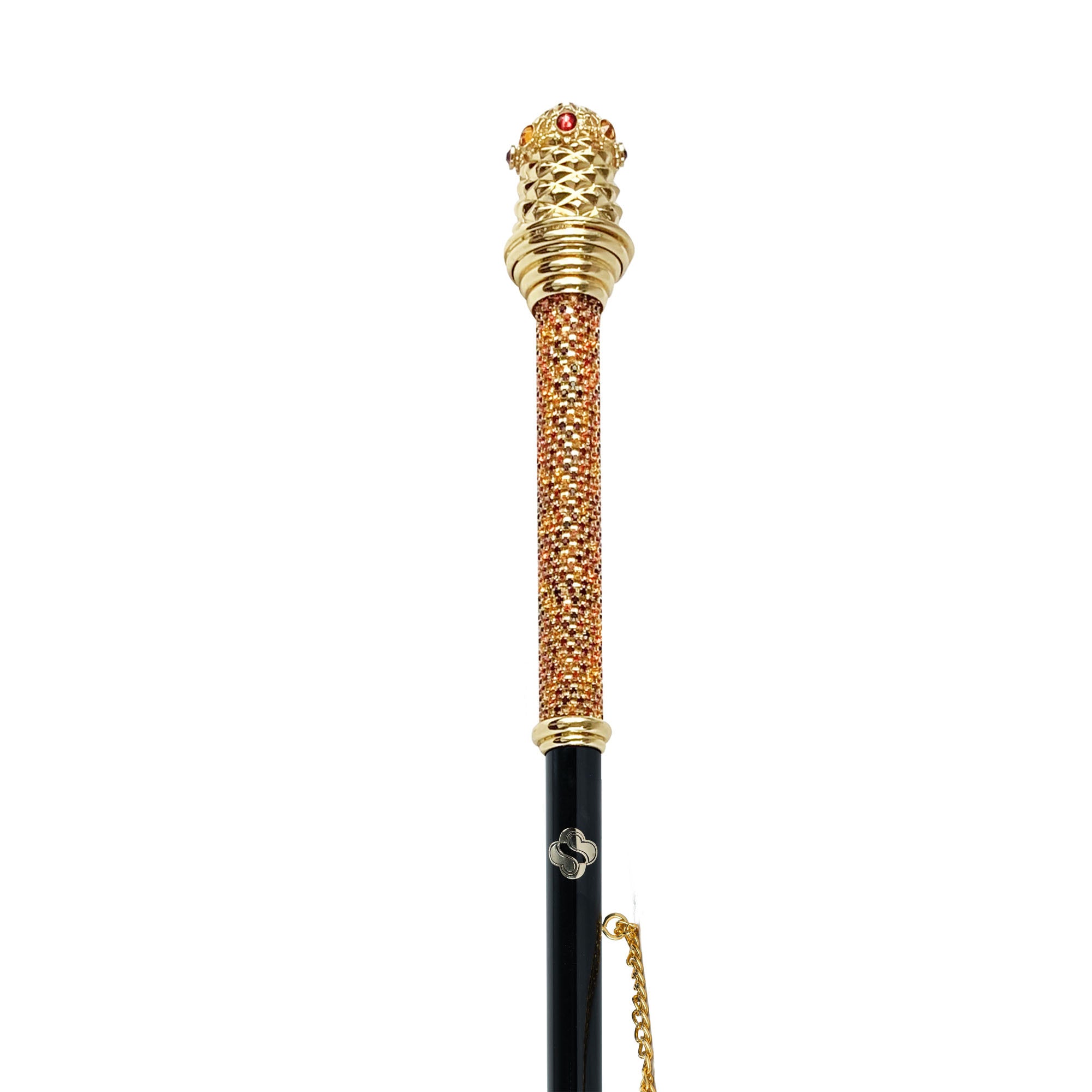 Regal Crystals Shoehorn with Golden Accents - Premium Long Handle Shoe Horn for Men & Women - Perfect for Dress Shoes, Boots & Sneakers - Luxury Comfort & Easy Slip-On Design