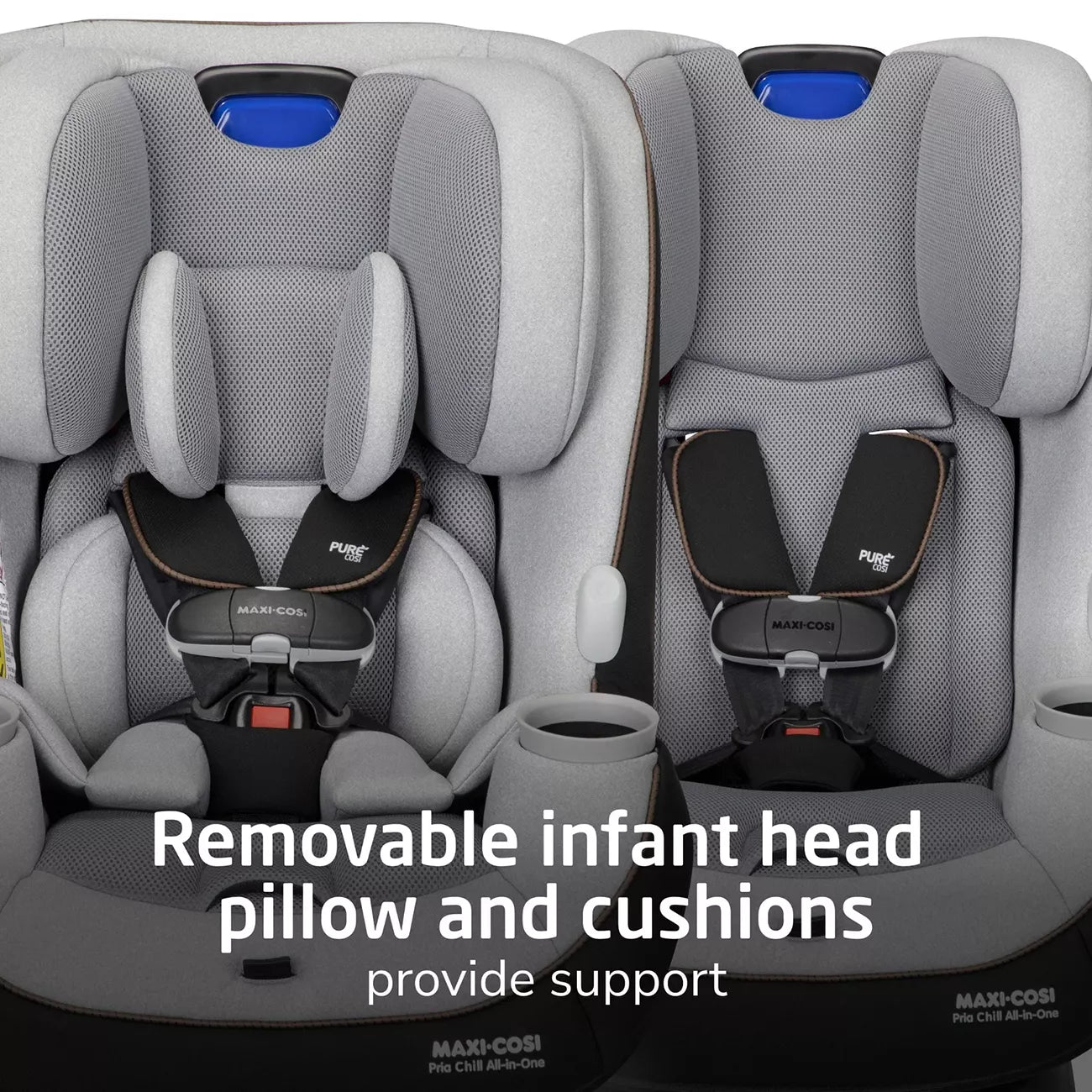 Maxi Cosi Pria Chill All-in-One Convertible Car Seat for Babies & Toddlers - 3-in-1 Rear-Facing, Forward-Facing & Booster - Premium Comfort for Road Trips & Daily Commutes