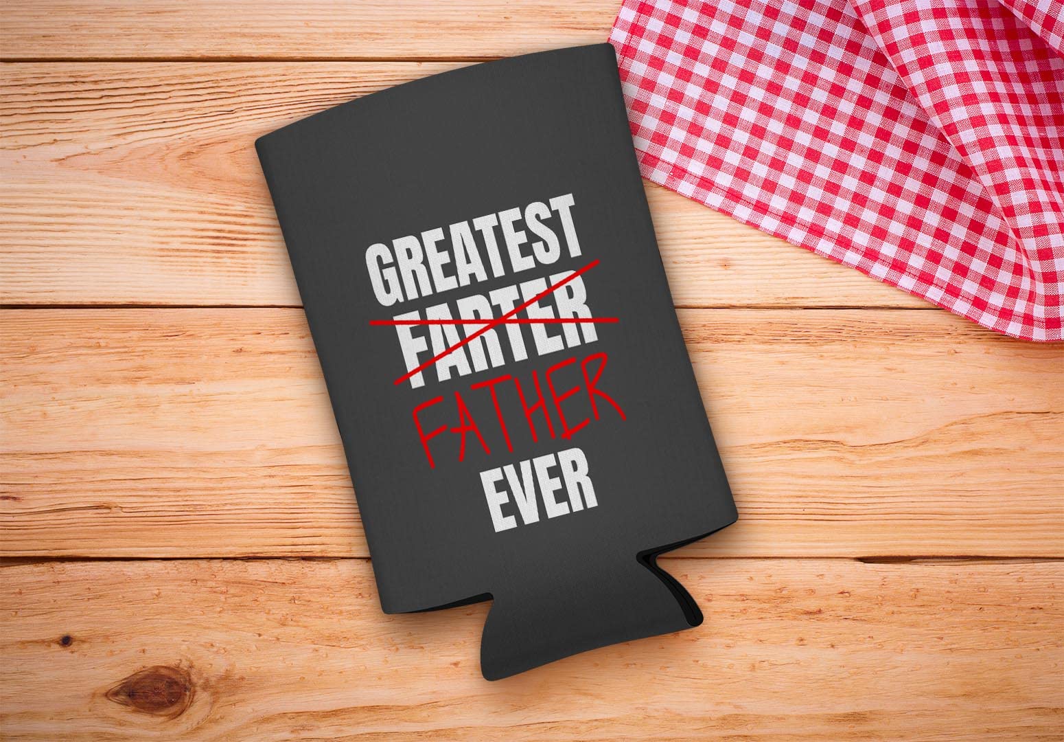 48-Pack Ultra Slim Can Coolers for Dad - Funny Father's Day Gifts from Daughter - Best 'Greatest Farter Father Ever' Novelty Beer Koozies - Perfect for BBQ, Golf Outings & Father's Day Celebrations