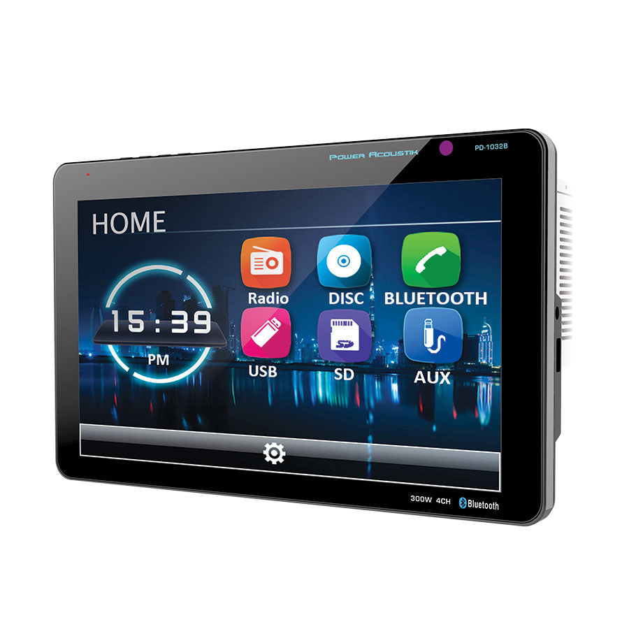 PD 1032B 2 Din Car Stereo with Bluetooth, Detachable 10 Inch LCD Touchscreen - Perfect for Car Audio Upgrade & Hands-Free Calling While Driving