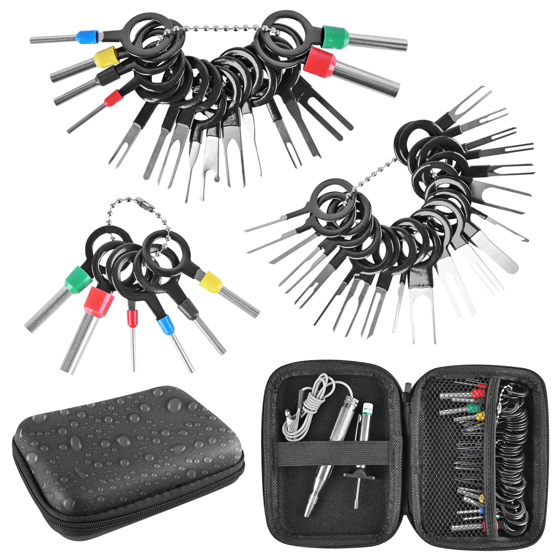 44 Pcs Terminal Removal Tool Kit - Depinning & Pin Extractor Set for Electrical Connectors | Automotive, Car & Household Wire Terminal Release Tools | Perfect for DIY Repairs, Electrical Projects & Vehicle Maintenance