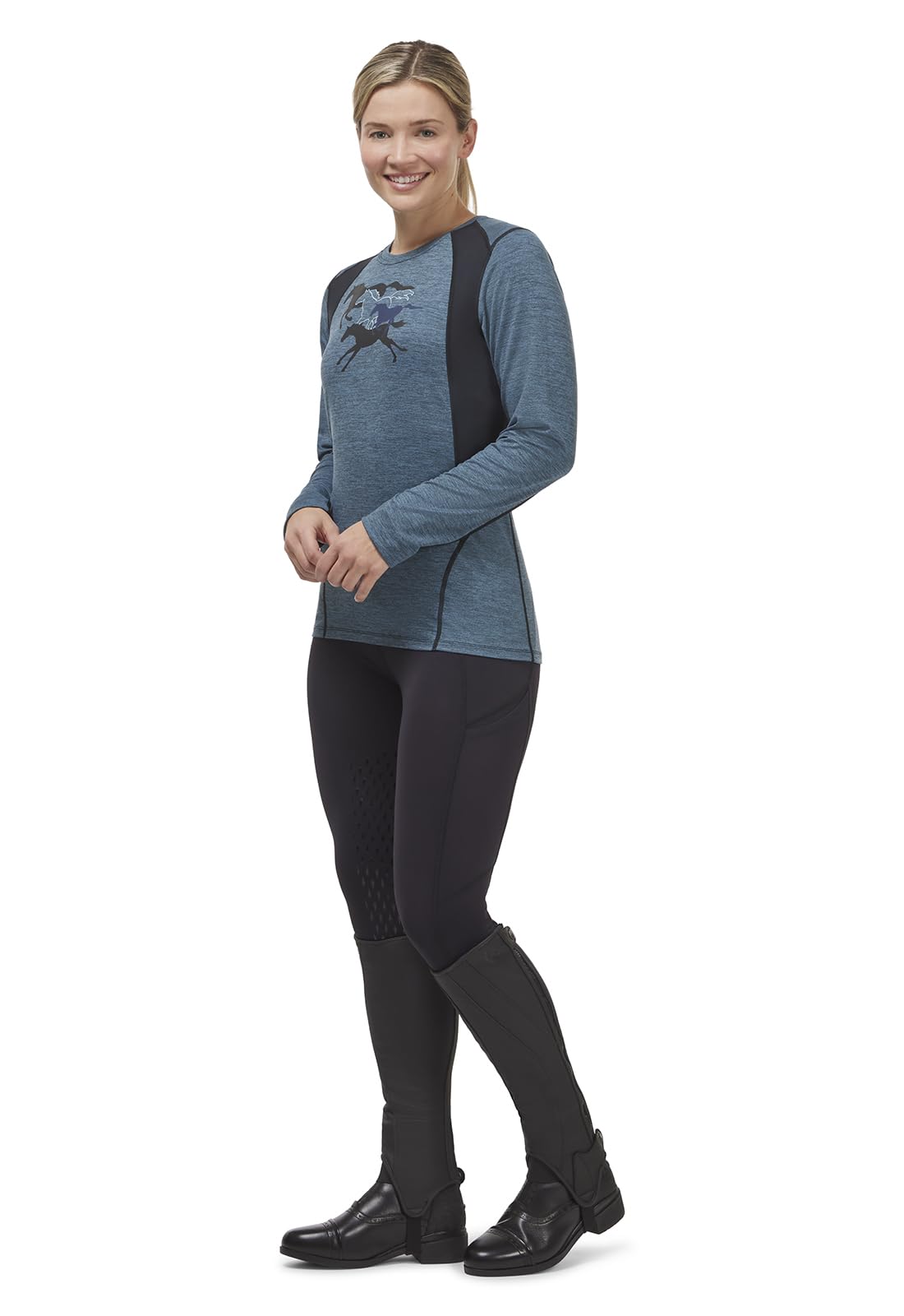 Kerrits Thermo Tech 2.0 Full Leg Tight - Solid Color Winter Riding Tights for Women | Equestrian, Horseback Riding & Cold Weather Training